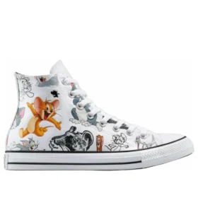 Converse x Tom & Jerry Chuck Taylor All Star High “Branco” Converse x Tom & Jerry Chuck Taylor All Star High “Branco”