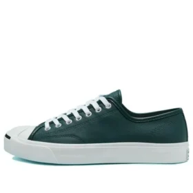 Cor sazonal em couro Jack Purcell “Verde Branco”