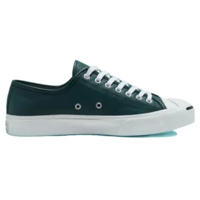 Cor sazonal em couro Jack Purcell “Verde Branco”