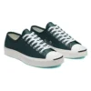 Cor sazonal em couro Jack Purcell “Verde Branco”