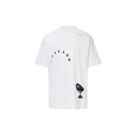 FW20 Estilo para casal com gola redonda e manga curta “Branco”