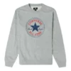 Go-To Chuck Taylor All Star Patch Camisola de Lã de Corte Padrão Tamanhos Asiáticos “Cinza”