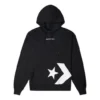 Hoodie com Bolso Chevron Estrela Tamanhos Ásia “Preto”