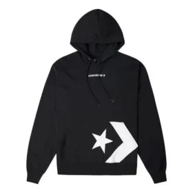 Hoodie com Bolso Chevron Estrela Tamanhos Ásia “Preto” Hoodie com Bolso Chevron Estrela Tamanhos Ásia “Preto”