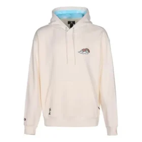 Hoodie com gráfico Rainbow Cloud Tamanhos asiáticos “Egret”