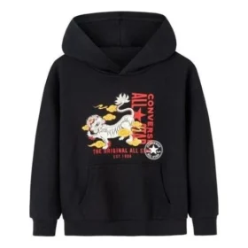 Hoodie com letras de desenhos animados Tamanhos asiáticos “Preto Branco Vermelho”