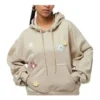 Hoodie com logótipo Flora Tamanhos asiáticos “Beige”