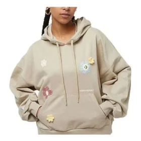 Hoodie com logótipo Flora Tamanhos asiáticos “Beige” Hoodie com logótipo Flora Tamanhos asiáticos “Beige”