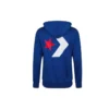 Hoodie com logótipo grande em forma de estrela e padrão em ziguezague Tamanhos asiáticos “Azul”