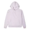 Hoodie de cor sólida com bordado Roxo