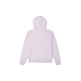 Hoodie de cor sólida com bordado Roxo