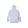 Hoodie largo com forro polar e blocos de cor Azul claro