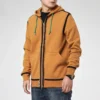 Hoodie UTILITY FULL ZIP Tamanhos asiáticos “Castanho Soba Escuro”