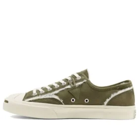 Jack Purcell em couro com forro de pele sintética “Green White”