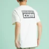 Logótipo Alphabet Estampado Retro Casual Manga Curta Amarelo Creme