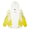 Moletom com capuz casual desportivo em cores contrastantes Branco