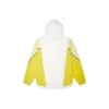 Moletom com capuz casual desportivo em cores contrastantes Branco