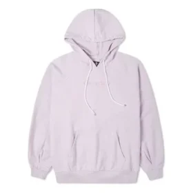 Moletom com capuz de malha com logótipo bordado roxo Moletom com capuz de malha com logótipo bordado roxo
