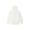Moletom com capuz de malha solta Branco cremoso
