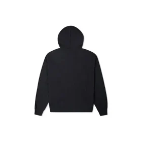 Moletom com capuz em malha bordado com letras em cores contrastantes Preto Moletom com capuz em malha bordado com letras em cores contrastantes Preto