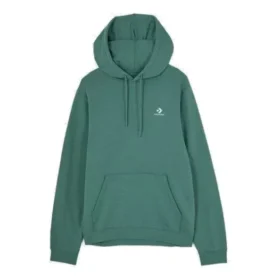 Moletom com capuz em malha polar com padrão Chevron e estrela bordada, corte padrão, tamanhos asiáticos “Verde” Moletom com capuz em malha polar com padrão Chevron e estrela bordada, corte padrão, tamanhos asiáticos “Verde”