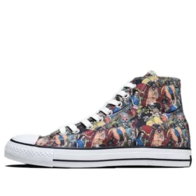 One Piece x Converse Chuck Taylor All Star 100 PT HI Tênis de Lona Multicolor
