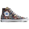 One Piece x Converse Chuck Taylor All Star 100 PT HI Tênis de Lona Multicolor