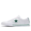 One Star Couro de Boi Branco/Verde Estilo Original