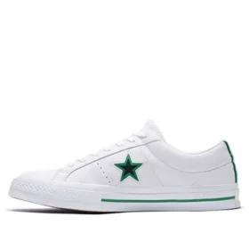 One Star Couro de Boi Branco/Verde Estilo Original