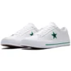 One Star Couro de Boi Branco/Verde Estilo Original