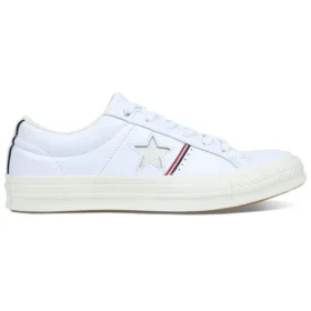 One Star Piping Low Top em Branco/Vermelho Esmaltado/Egret
