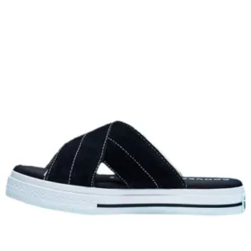 One Star Sandal Slip “Preto Branco”