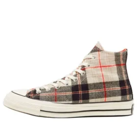 Plaid Chuck 1970s “Creme-branco-cinza”