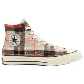 Plaid Chuck 1970s “Creme-branco-cinza”
