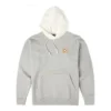 Pullover com capuz bordado Converse x Bugs Bunny para homem, mangas compridas, cinzento casual