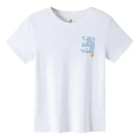 Renew Life Tamanhos asiáticos “s Too Short To Waste Wake-Up Call Graphic Tee “Branco”