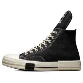 Rick Owens x DRKSHDW DRKSTAR Chuck 70 High “Preto”