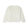 Roupa acolchoada desportiva reversível de cor sólida sem capuz Branco Leite