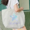 Saco Tote com Estampado “Branco”