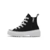 Sapatos casuais Chuck Taylor All Star de cano alto com sola com saliências “Preto Branco”