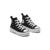 Sapatos casuais Chuck Taylor All Star de cano alto com sola com saliências “Preto Branco”