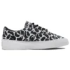 Sapatos casuais de lona de cano baixo elegantes Skidgrip com estampado preto e cinzento “Black Gray”