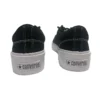 Sapatos casuais de lona retro de cano baixo SkidGrip, elegantes, em preto e branco
