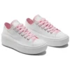Sapatos Chuck Taylor All Star Move CX Platform “White Sunrise Pink”