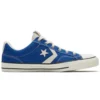 Sapatos de skate retro casuais Star Player unissexo azul e branco