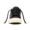 Sapatos One Star OX “Preto/Branco” em couro