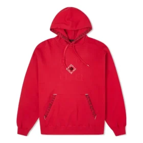 Série de Ano Novo com logótipo Tiger Stripes bordado, vermelho desportivo