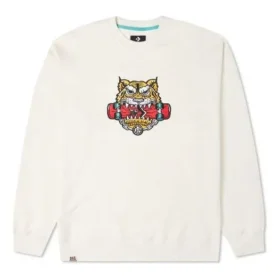 Série de Ano Novo TIGER Padrão Desportivo de Gola Redonda “Milk White”