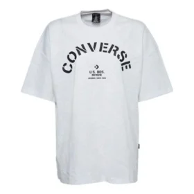 T-shirt Boxy em malha de palmeira Areca Tamanhos asiáticos “Branco Preto”