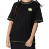 T-shirt casual Tamanhos asiáticos “Preto Amarelo”